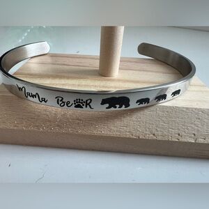 Stainless steel Mama Bear Bracelet